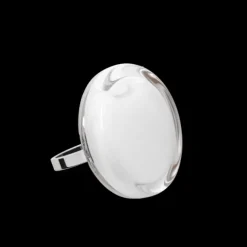 Bague en verre souffle - Cachou Mini Milk