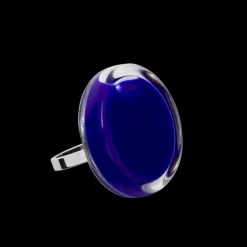 Bague en verre souffle - Cachou Mini Milk