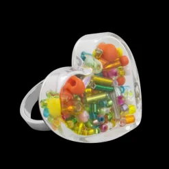 Bague en verre souffle - Coeur Medium Billes