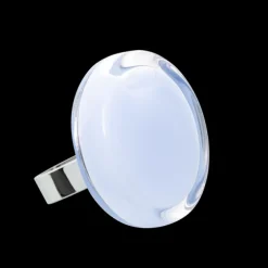 Bague en verre souffle - Cachou Medium Pastel