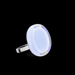 Bague en verre souffle - Cachou Nano Pastel