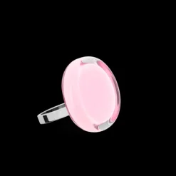 Bague en verre souffle - Cachou Nano Pastel