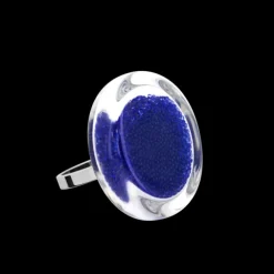 Bague en verre souffle - Cachou Mini Billes