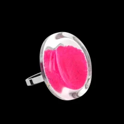 Bague en verre souffle - Cachou Mini Billes
