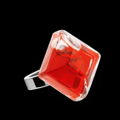 Bague en verre souffle - Gaia Medium Transparent
