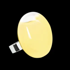 Bague en verre souffle - Galet Medium Pastel
