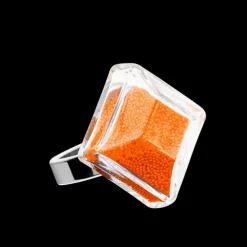 Bague en verre souffle - Gaia Medium Billes