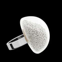 Bague en verre soufflee - Dome Medium Billes