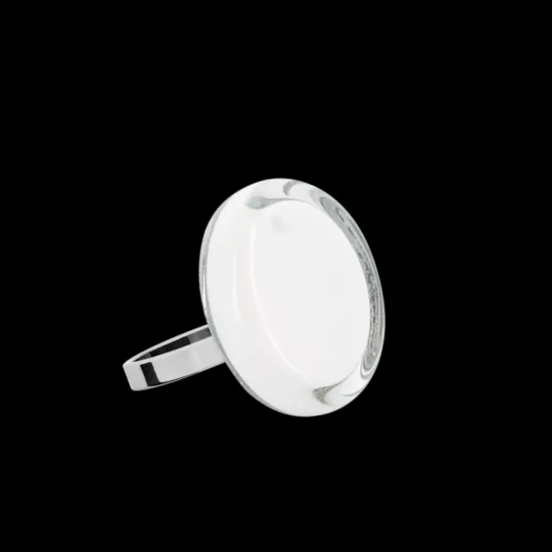 Bague en verre soufflee - Cachou Nano Milk