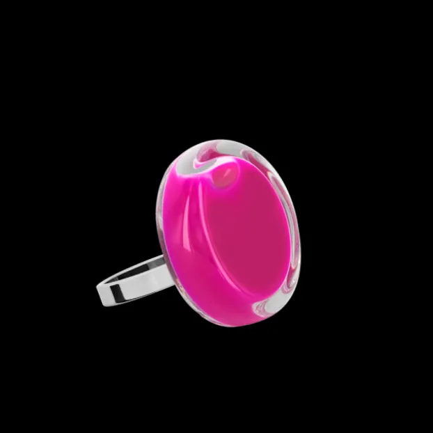 Bague en verre soufflee - Cachou Nano Milk