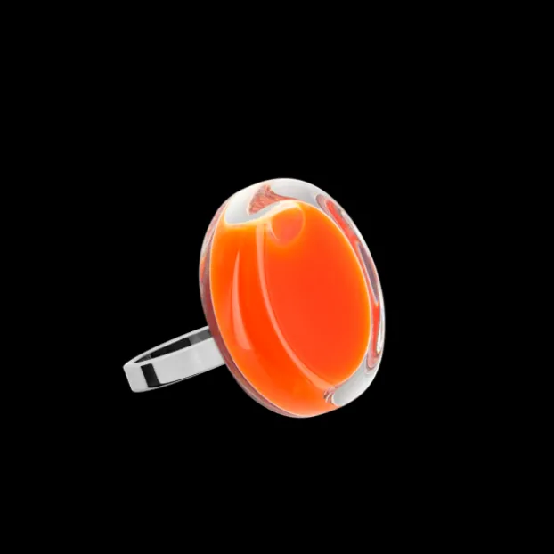 Bague en verre soufflee - Cachou Nano Milk