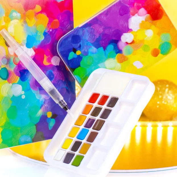 Boite Aquarelle - Eau En Couleurs