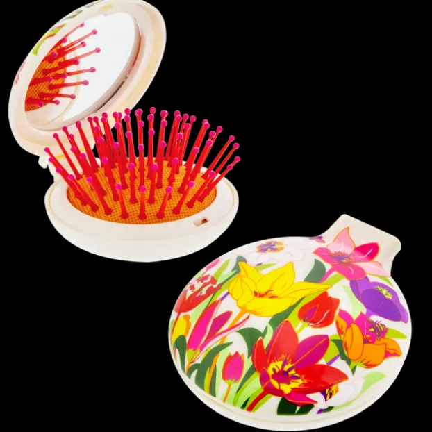 Brosse a cheveux avec miroir - Lady Retro