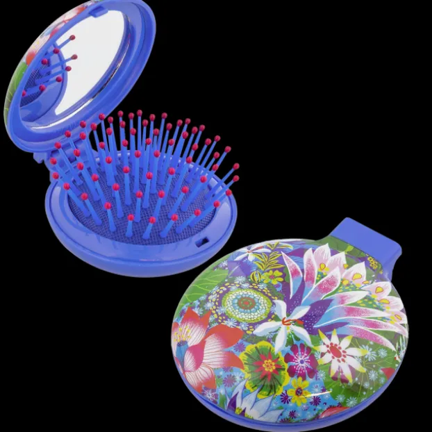 Brosse a cheveux avec miroir - Lady Retro