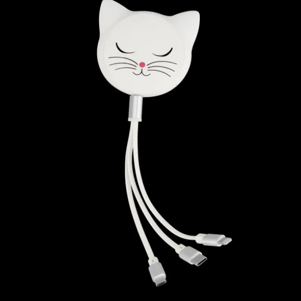 Cable retractable 3 en 1 - Connectech