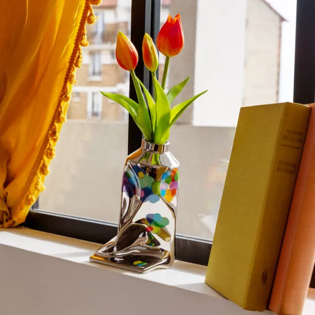 Grand vase - Art Floral Chrome Large