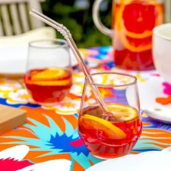 Paille en verre - Papaye