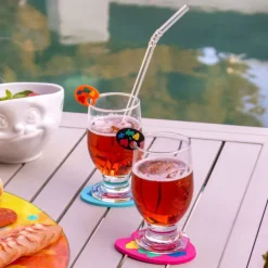Paille en verre - Papaye
