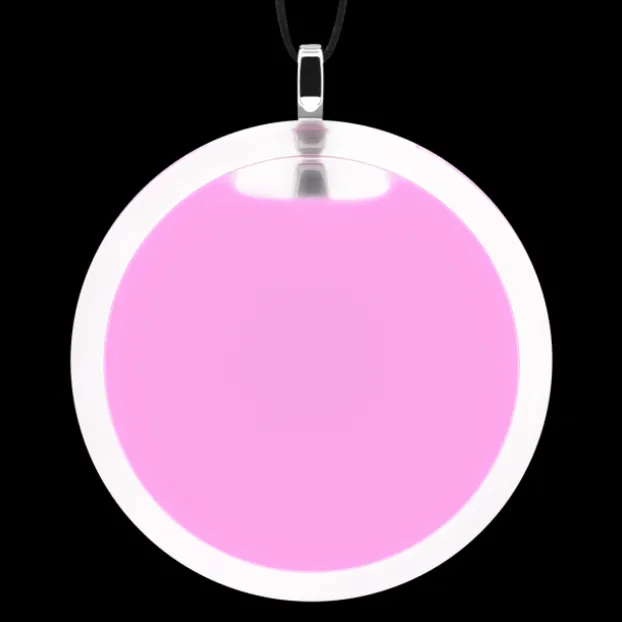 Pendentif en verre souffle - Cachou Giga Milk
