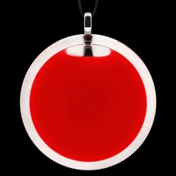 Pendentif en verre souffle - Cachou Giga Milk