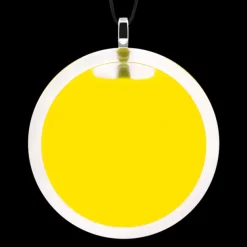 Pendentif en verre souffle - Cachou Giga Milk