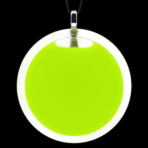 Pendentif en verre souffle - Cachou Giga Milk