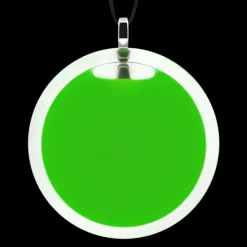 Pendentif en verre souffle - Cachou Giga Milk