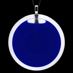 Pendentif en verre souffle - Cachou Giga Milk
