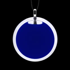 Pendentif en verre souffle - Cachou Medium Milk