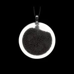 Pendentif en verre souffle - Cachou Medium Billes