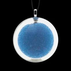 Pendentif en verre souffle - Cachou Medium Billes