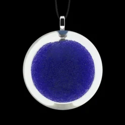 Pendentif en verre souffle - Cachou Medium Billes