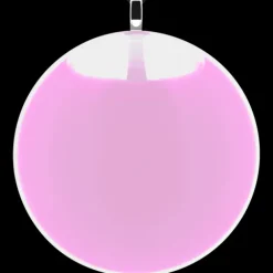 Pendentif en verre souffle - Galet Giga Milk
