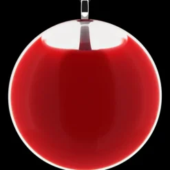 Pendentif en verre souffle - Galet Giga Milk