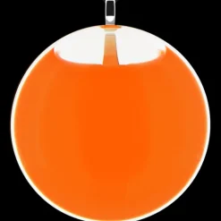 Pendentif en verre souffle - Galet Giga Milk
