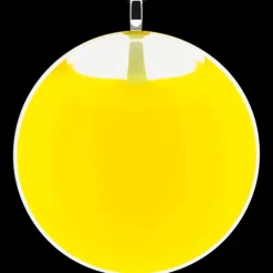 Pendentif en verre souffle - Galet Giga Milk