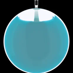 Pendentif en verre souffle - Galet Giga Milk