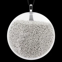 Pendentif en verre souffle - Galet Medium Billes