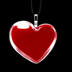 Pendentif en verre souffle - Coeur Medium Milk