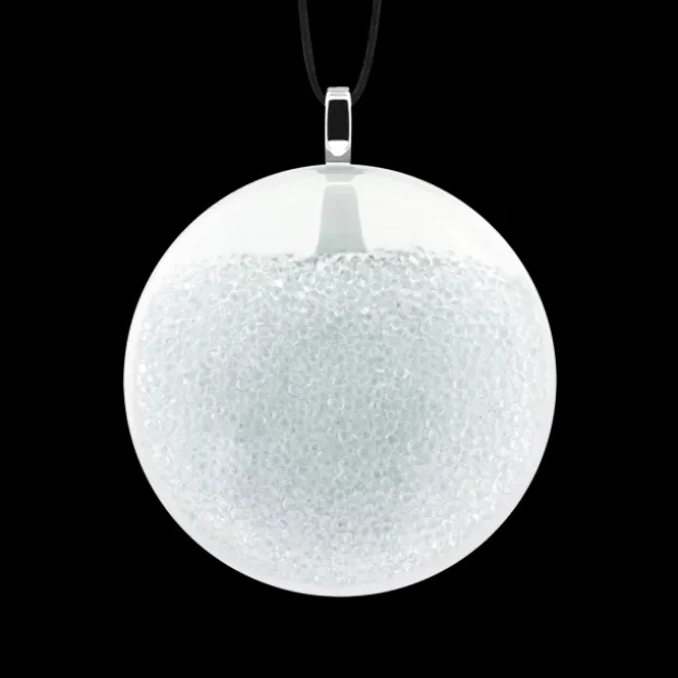 Pendentif en verre souffle - Galet Mini Billes