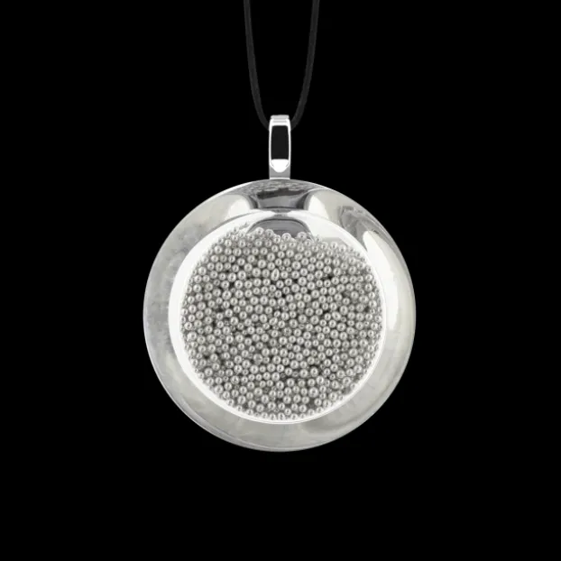 Pendentif en verre souffle - Cachou Mini Billes