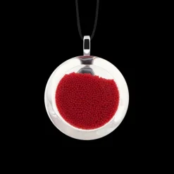Pendentif en verre souffle - Cachou Mini Billes