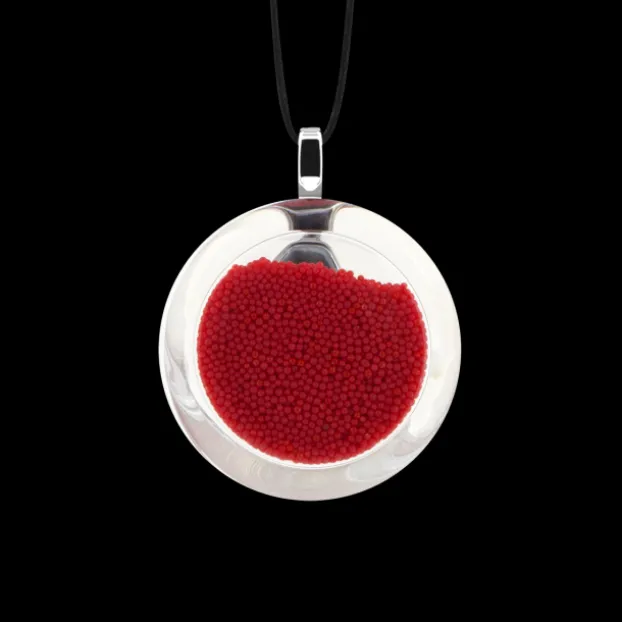 Pendentif en verre souffle - Cachou Mini Billes