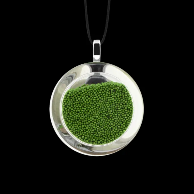 Pendentif en verre souffle - Cachou Mini Billes