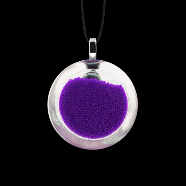 Pendentif en verre souffle - Cachou Mini Billes