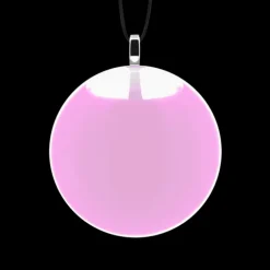 Pendentif en verre souffle - Galet Mini Milk