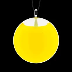 Pendentif en verre souffle - Galet Mini Milk