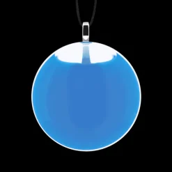 Pendentif en verre souffle - Galet Mini Milk