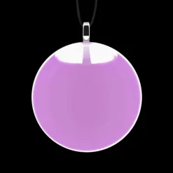 Pendentif en verre souffle - Galet Mini Milk