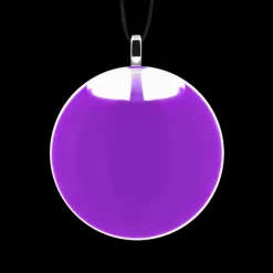 Pendentif en verre souffle - Galet Mini Milk